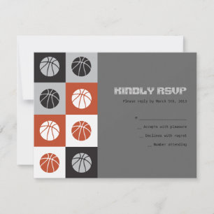 COOL BASKETBALL Bar Mitzvah Invitation