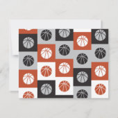 COOL BASKETBALL Bar Mitzvah Uitnodiging (Achterkant)