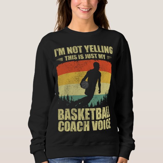 Cool Basketball Coach For Men Women Team Basketbal Trui (Voorkant)