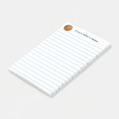 Cool Basketball Coach Lined Custom Post-it® Notes (Schuin)