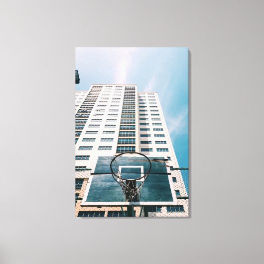 Cool Basketball Hoop Canvas Afdruk (Voorkant)