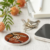 Cool Basketball Senior Night Gifts PERSONALIZED Sleutelhanger (Zijkant)