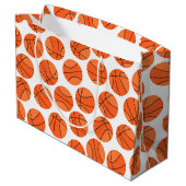 cool basketbalsportpatroon groot cadeauzakje (Achterkant Gekanteld)