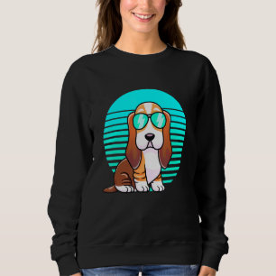 Cool Basset Hond Kinder Boys Dog zonnebrillen Trui