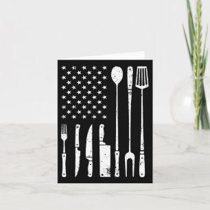 Cool BBQ Grilling Design voor Mannen Vrouwen Byrbe Kaart