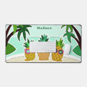Cool Beach Ananas nom personnalisé (Clavier et souris)