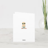 Cool Beach Baby Carte de remerciements ~ Neutre (Dos)