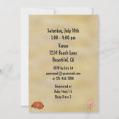 Cool Beach Baby shower Invitation pour garçons (Dos)