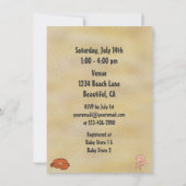 Cool Beach Baby shower Invitation pour garçons (Dos)