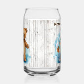 Cool beach house beer naam toevoegen blikvorm glas (Links)