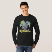 Cool Beach Vacation Skeleton Summer Time Crab Scho T-shirt (Voorkant volledig)