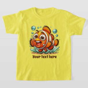 Cool Beach voeg tekst unisex kinder vis toe T-shirt