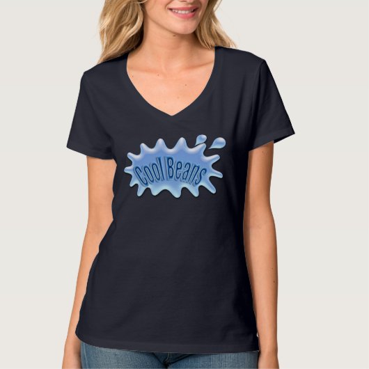 Cool Bean#2 V-hals Shirt (Voorkant)