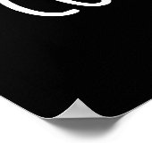 Cool Beans Funny Veggie Legume Pun Dark BG Poster (Hoek)