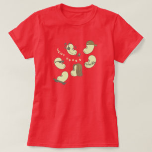 Cool Beans Schattige Grappig Woord Pun Cartoon T-shirt