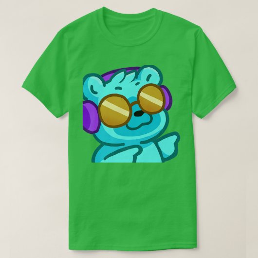Cool Bear Finger Guns Premium T-shirt (Design voorkant)