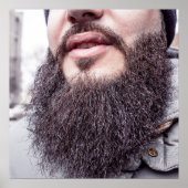 Cool Beard en Mustache poster (Voorkant)