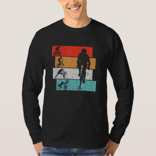 Cool Beauful Mtb Mountain Bike Bmx Downhill Retr T-shirt