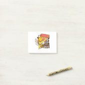 Cool Bee Loves Pizza Puns Post-it® Notes (Op bureau)