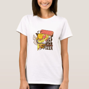 Cool Bee Loves Pizza Puns T-shirt