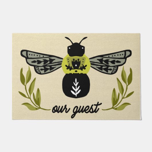 Cool Bee Onze Gast Mat, Home Decor Deurmat (Voorkant)