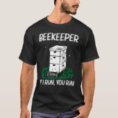 Cool Beekeeping For Men Women Honeybee Honeycomb T-shirt (Voorkant)