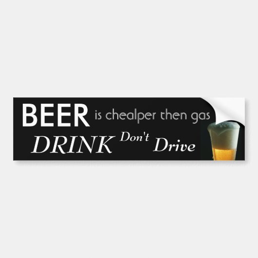 COOL BEER BUMPERSTICKER (Voorkant)