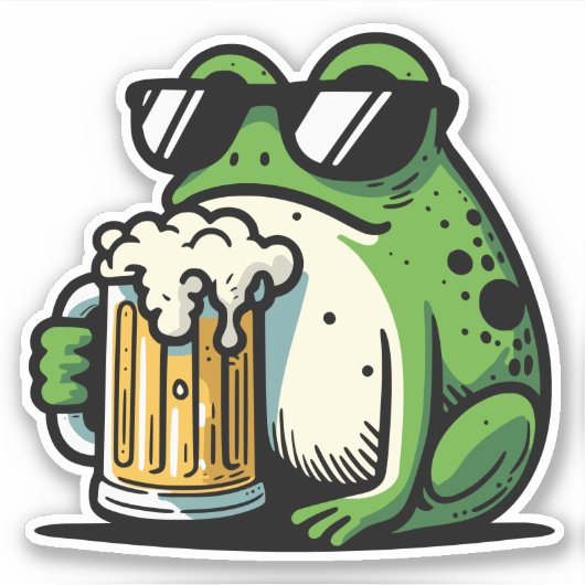 Cool Beer Sticker (Voorkant)