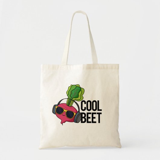 Cool Beet Grappige Veggie Pun Tote Bag (Voorkant)