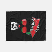 Cool Belarusian Coffee Mom Girl Sis Aunt Belarus F Fleece Deken (Voorkant (Horizontaal))