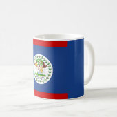 Cool Belize Flag Koffiemok (Voorkant rechts)