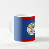 Cool Belize Flag Koffiemok (Voorkant links)