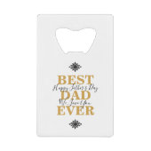 Cool Best Pap Ever Vaderdag Kredietkaart Flessenopener (Voorkant)