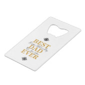 Cool Best Pap Ever Vaderdag Kredietkaart Flessenopener (Achterkant Gekanteld)