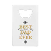 Cool Best Pap Ever Vaderdag Kredietkaart Flessenopener (Achterkant)