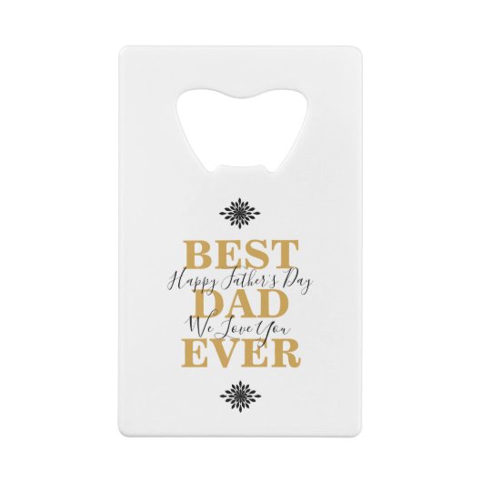 Cool Best Pap Ever Vaderdag Kredietkaart Flessenopener (Achterkant)