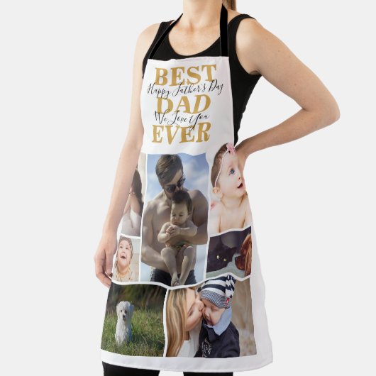 Cool Best Pap Ever Vaderdag Photo Collage Apro Schort (Insitu)