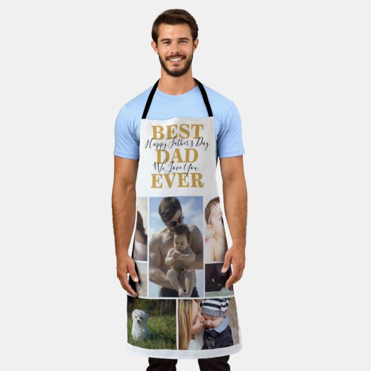 Cool Best Pap Ever Vaderdag Photo Collage Apro Schort (Gedragen)