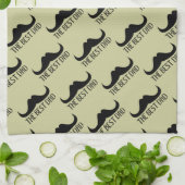 Cool beste pap Black Mustache Father Day-patroon Theedoek (Gevouwen)