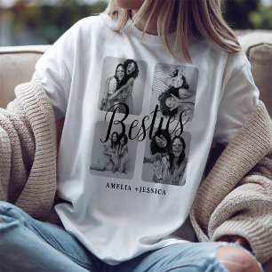 Cool Bestie Zwart & Wit Foto Tri-Blend Shirt