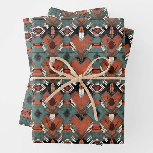 Cool betegeld Western feest Inpakpapier Vel (In situ)