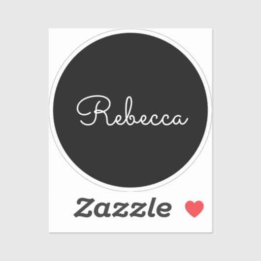 Cool bewerkbaar script retro-modern transparant sticker (Vel)