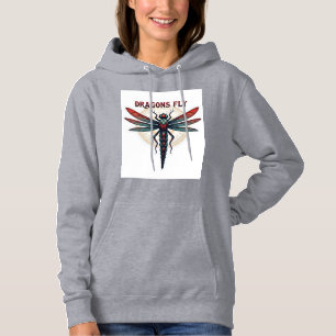 Cool bewerkt Steampunk Libel - Draken vliegen - Hoodie