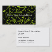 Cool Bicycle Theme Visitekaartjes (Voorkant / Achterkant)