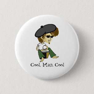 Cool Big Dad-O Beatniks Ronde Button 5,7 Cm