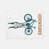 Cool Biker - Avonturen Fleece Deken (Voorkant (Horizontaal))