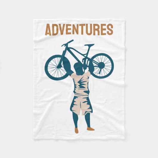 Cool Biker - Avonturen Fleece Deken (Voorkant)