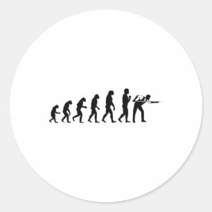 Cool Biljart Evolution Funny Cue LL Stick Player Ronde Sticker