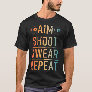 Cool biljart kunst voor mannen vrouwen poolspeler t-shirt