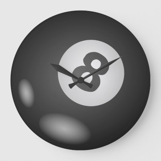 Cool Billiard Clock Grote Klok (Voorkant)